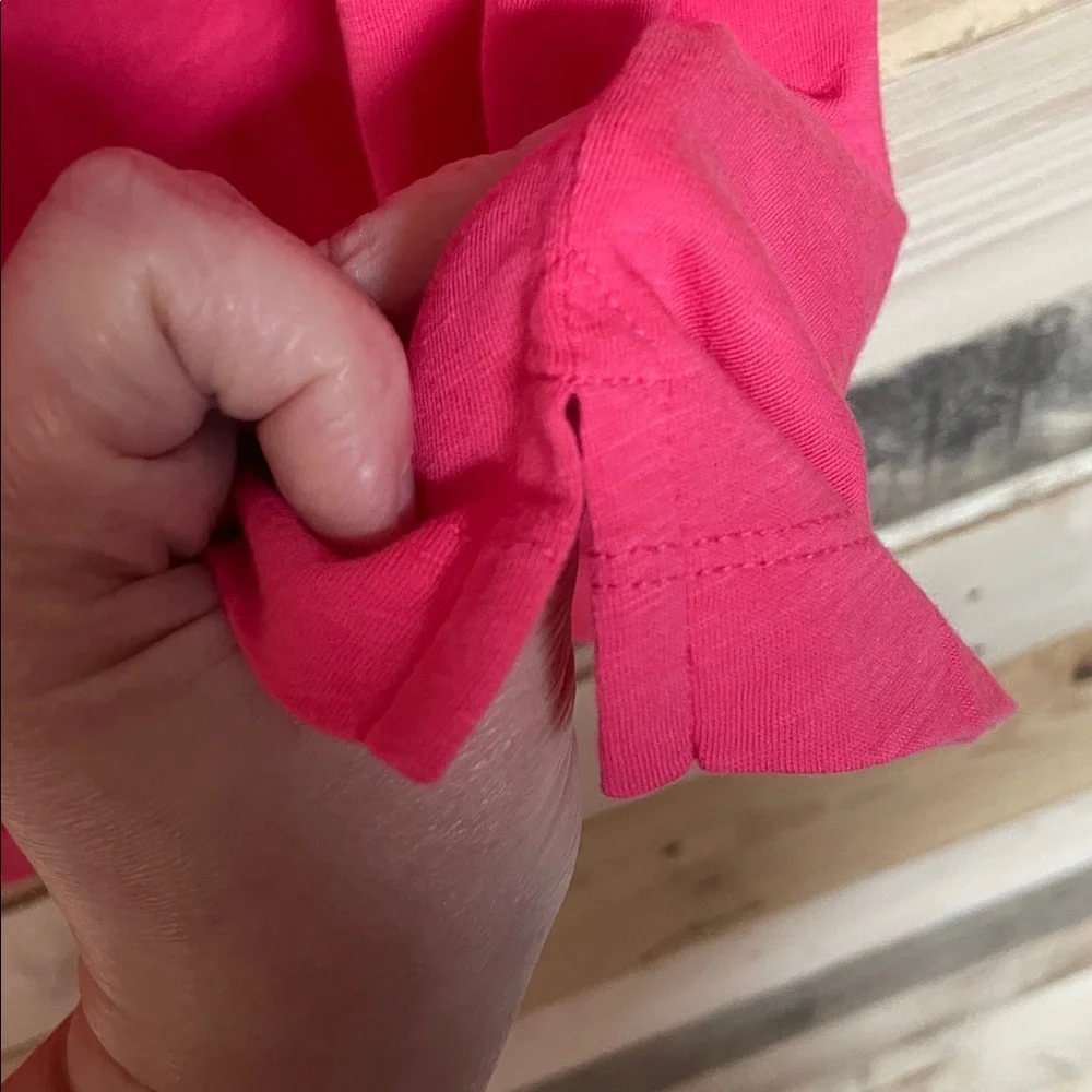 J. Crew size XL Hot Pink Slub Cotton Soft and Stretchy Tank Top